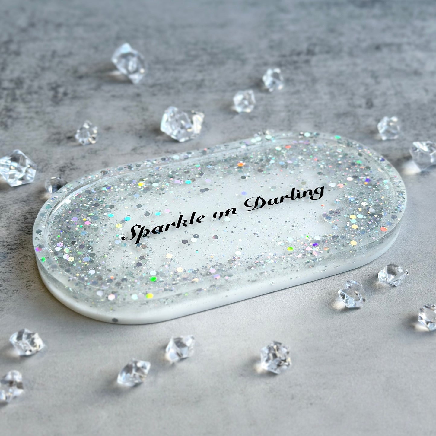 Sparkle On Darling | Oval Coaster