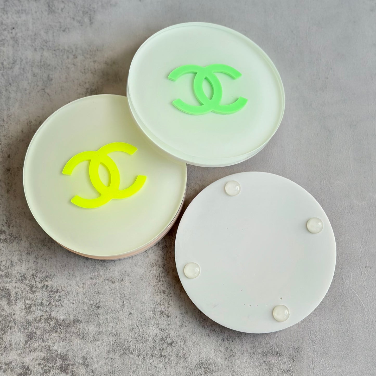 CC Neon Round | Set of 4 Coasters